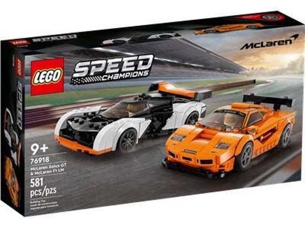 LEGO 76918 Speed Champions McLaren Solus GT & McLaren F1  LM