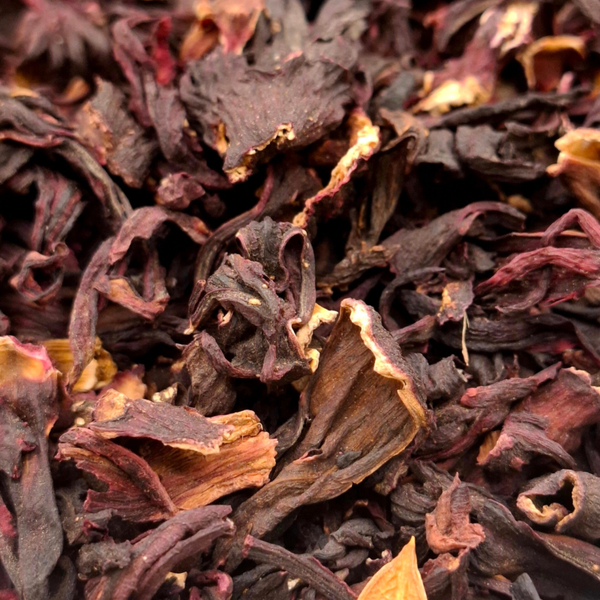 Zongedroogde Hibiscus bloemen / kruidenthee / Exotic Fruits of West Africa 125g