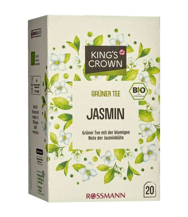 KING'S CROWN Bio Groene Thee Jasmijn 30g