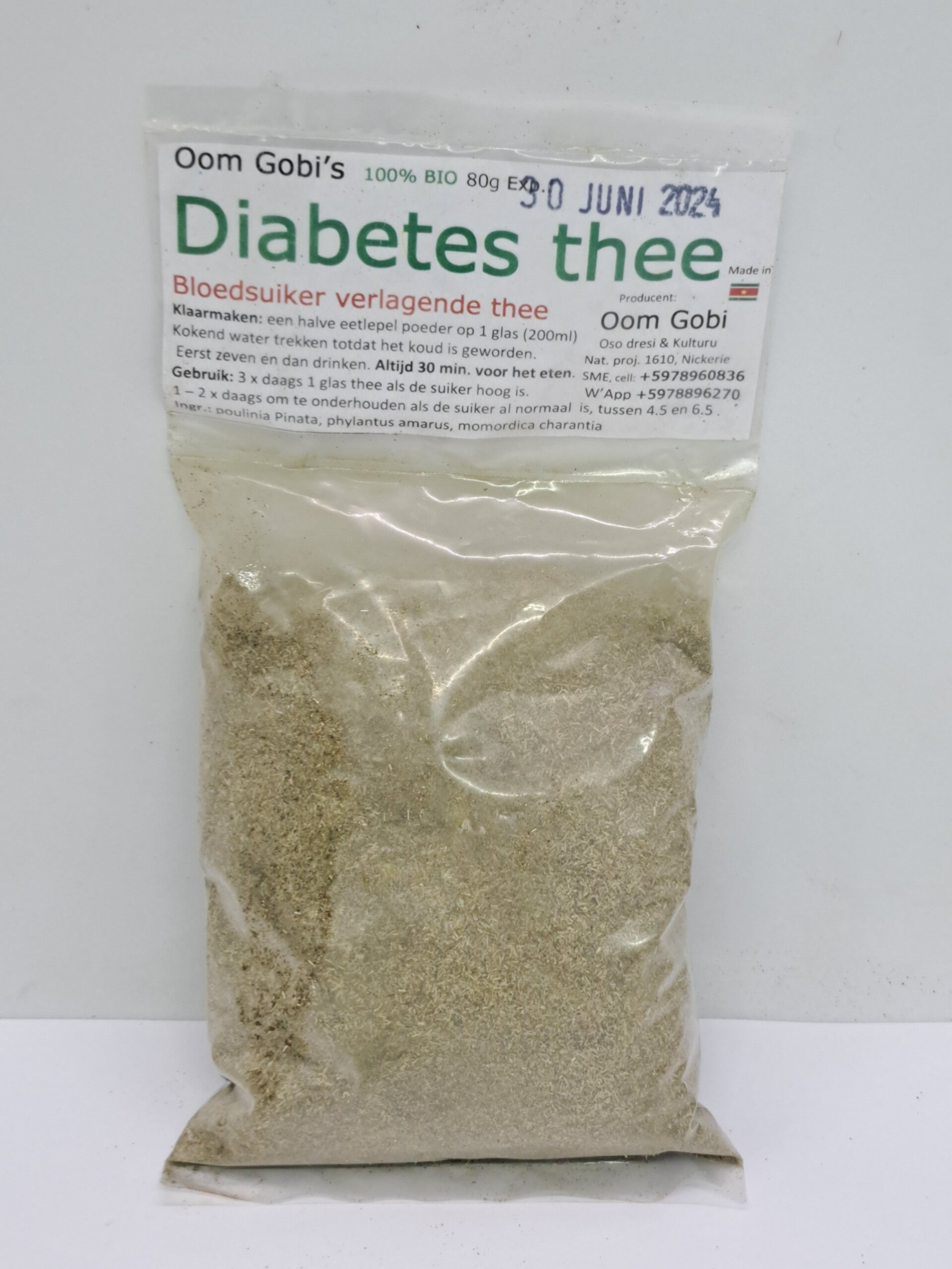 Diabetes thee 100g Bio