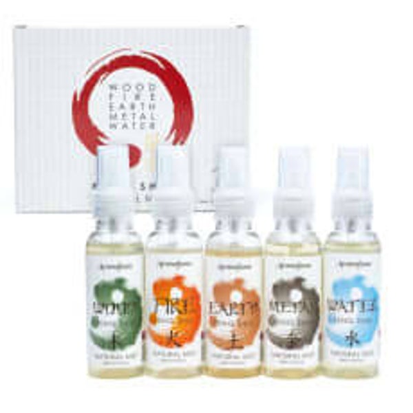 Feng Shui luchtverfrisser spray set van 5 Aromafume 250ml