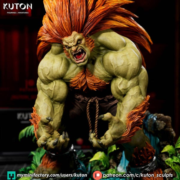 Blanka Streetfighter (no lightning) - Figurine ca. 180mm tall - by Kuton Figurines