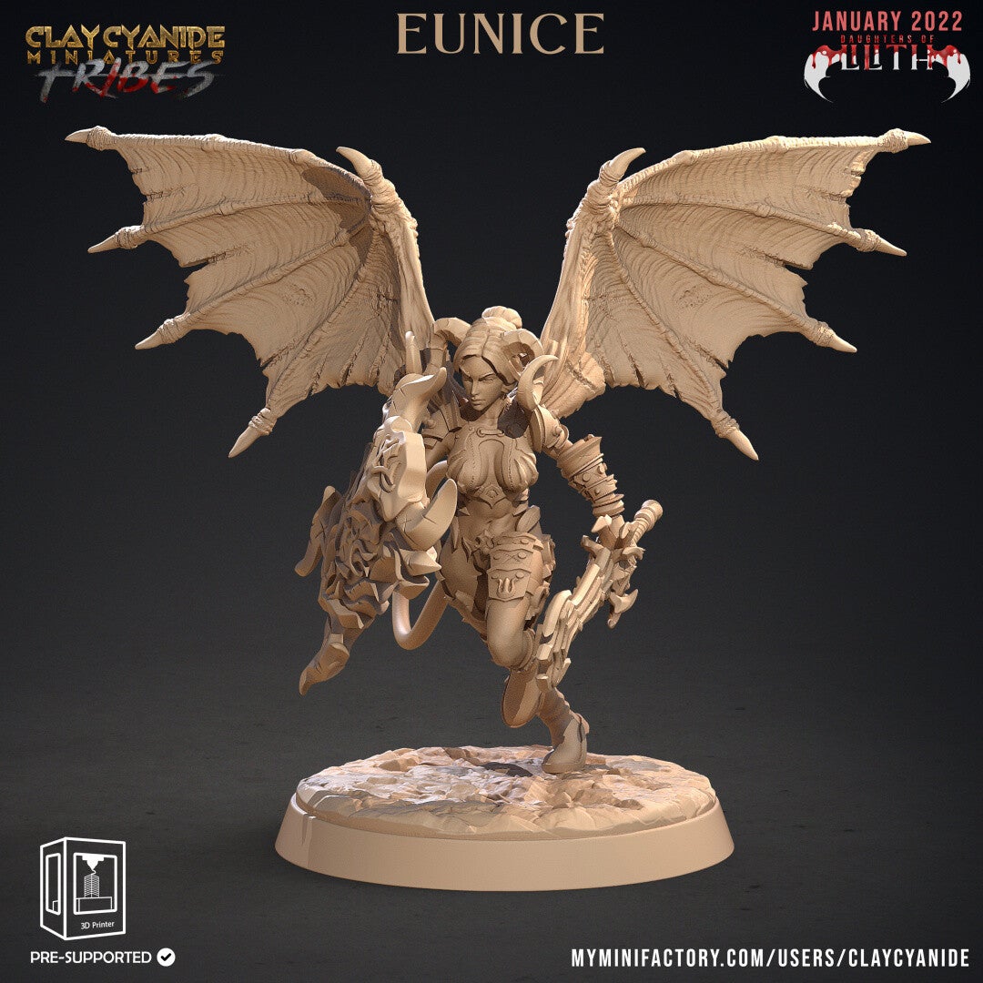 Daughters of Lilith - Eunice - 32mm model - by Clay Cyanide