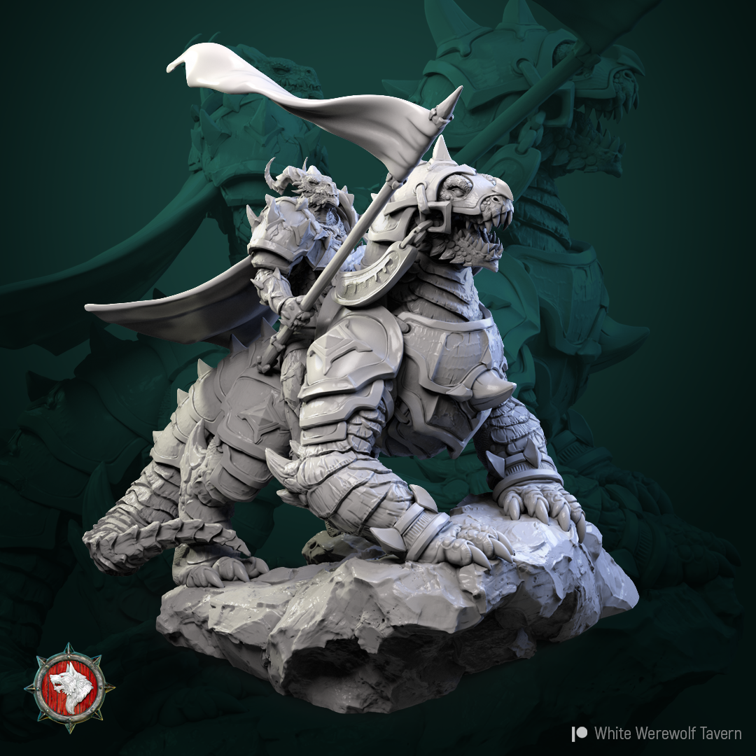 Hoard of the Green Dragon - Dragonborn Commander - 32mm (Large)