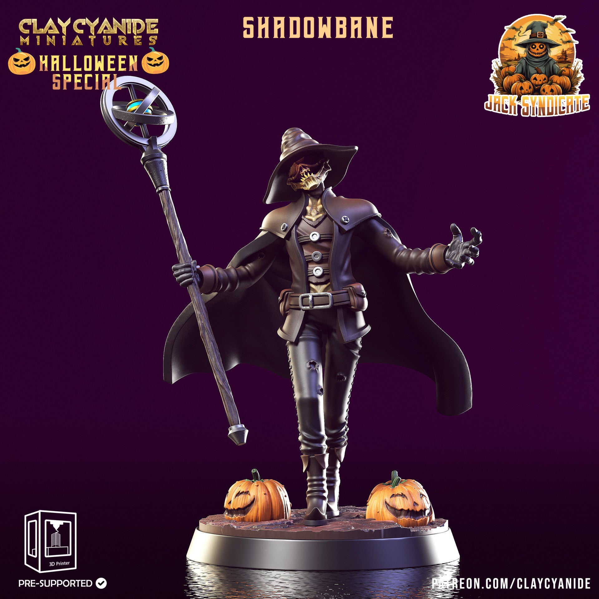 Jack Syndicate - Shadowbane - 32mm model - by Clay Cyanide