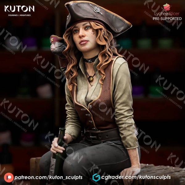 Captain Lyra - Figurine - by Kuton Figurines
