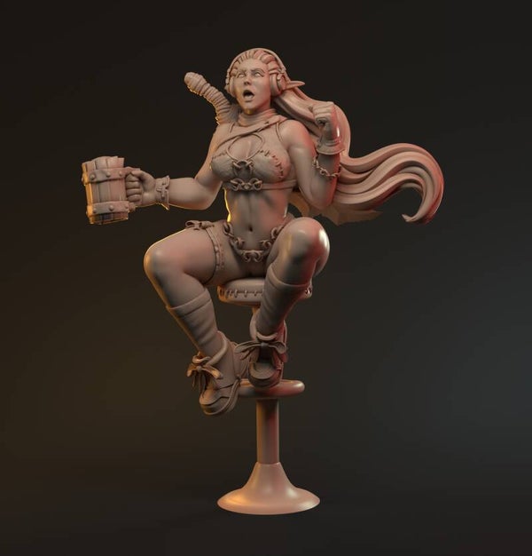 Cheerleader - scale 75mm - by Mythreal Games