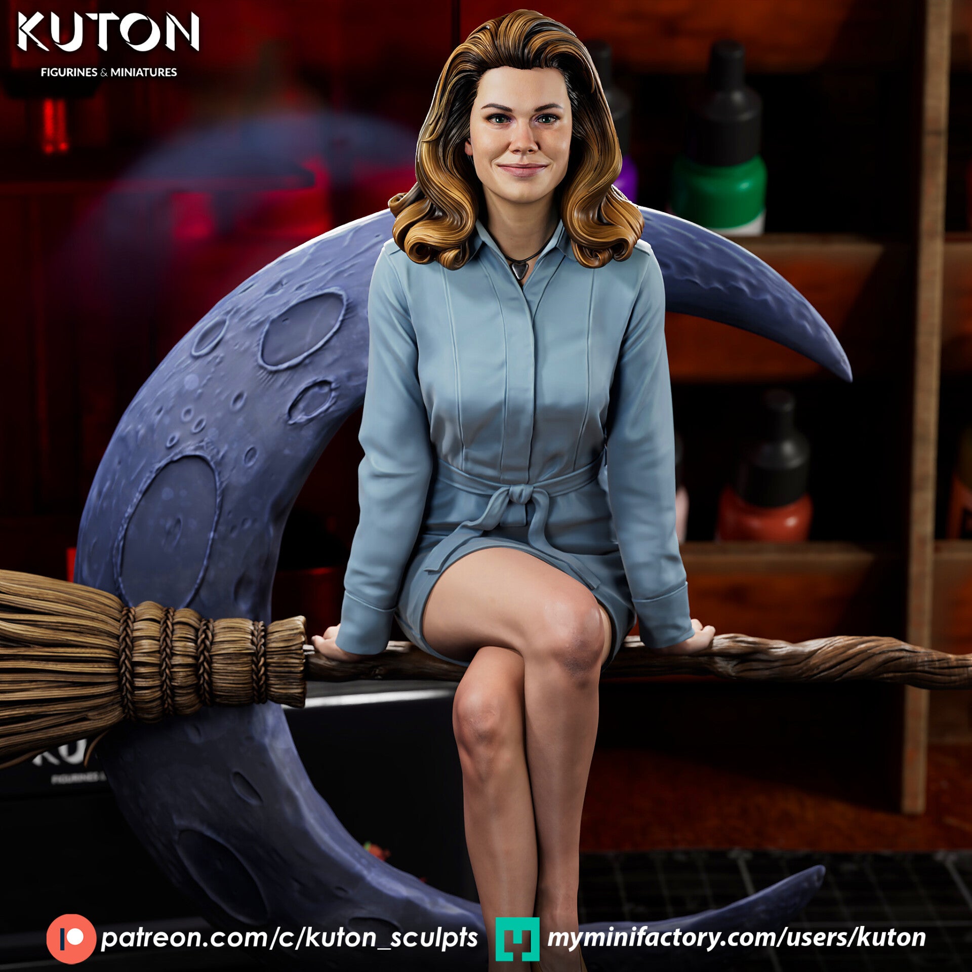 Bewitched - Figurine ca. 198mm tall - by Kuton Figurines