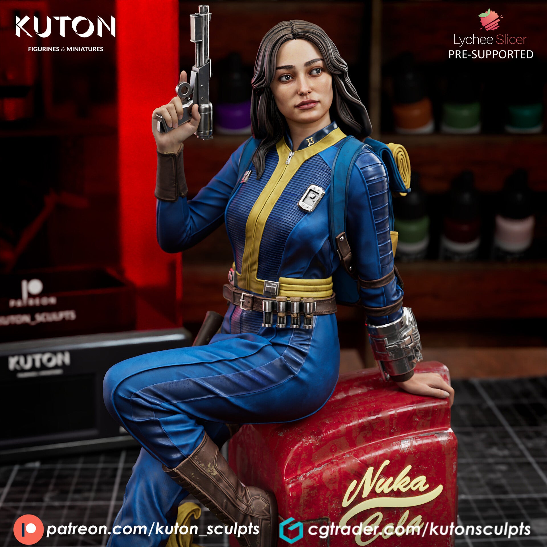 Lucy McLean - Figurine 178mm - by Kuton Figurines