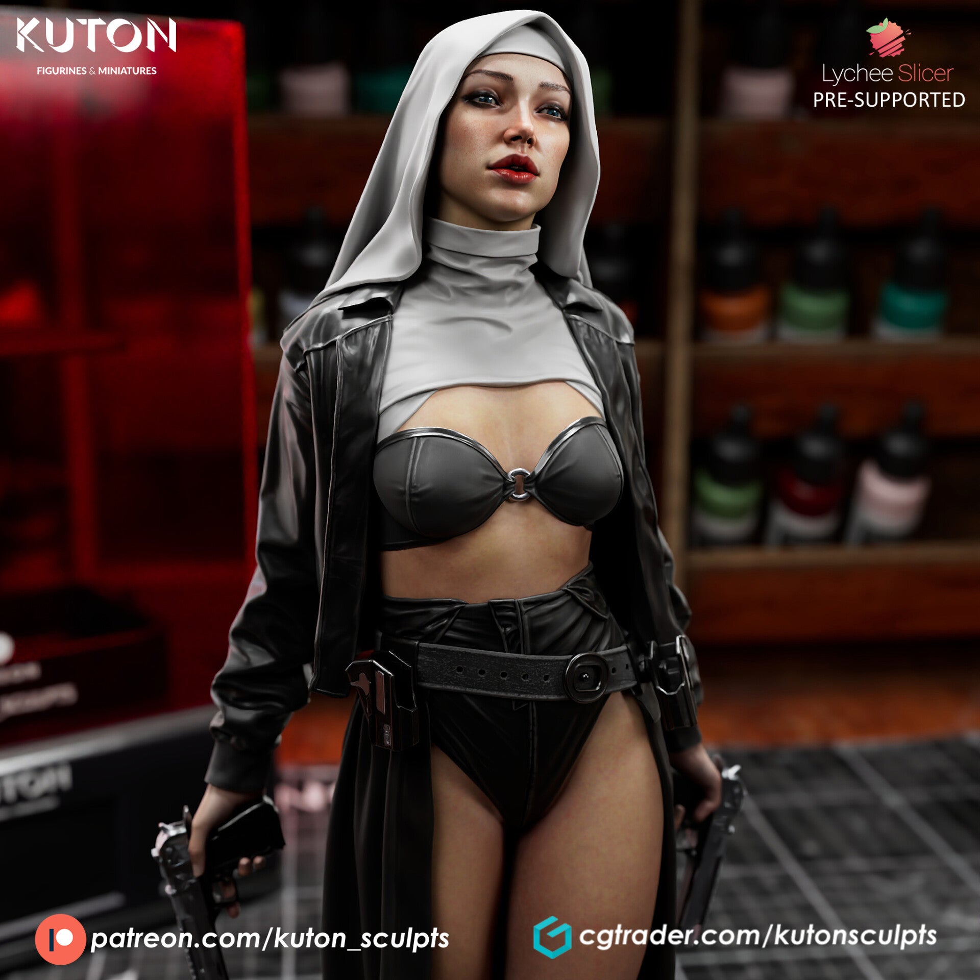 Warrior Nun - Bust - by Kuton Figurines