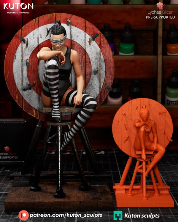 Blind Trust - Figurine 90mm tall - by Kuton Figurines