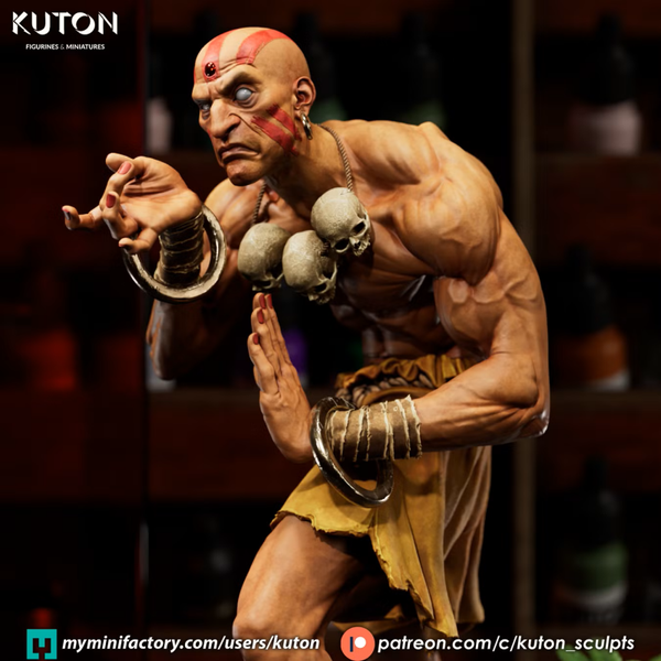 Dhalsim Streetfighter - Figurine ca. 170mm tall - by Kuton Figurines