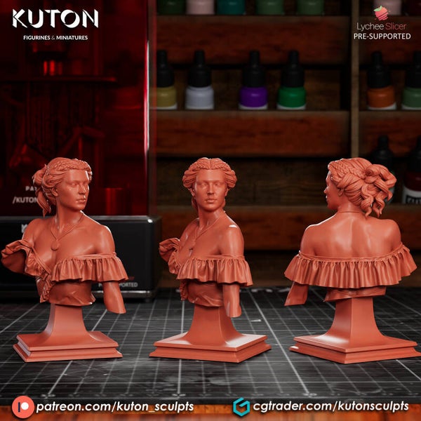 Ravenniel - Bust "No Wings" - by Kuton Figurines