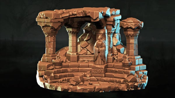 Shattered Dwarven Ruins - Set 11 - Scenery - 28/32mm - by Lita Minis