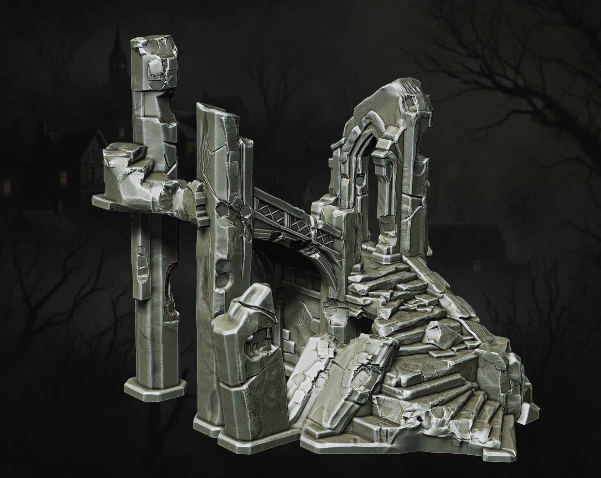 The Forsaken Ruins - Ruins 12 - Scenery - 28/32mm - by Lita Minis