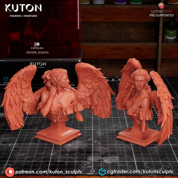Ravenniel - Bust "Wings" - by Kuton Figurines