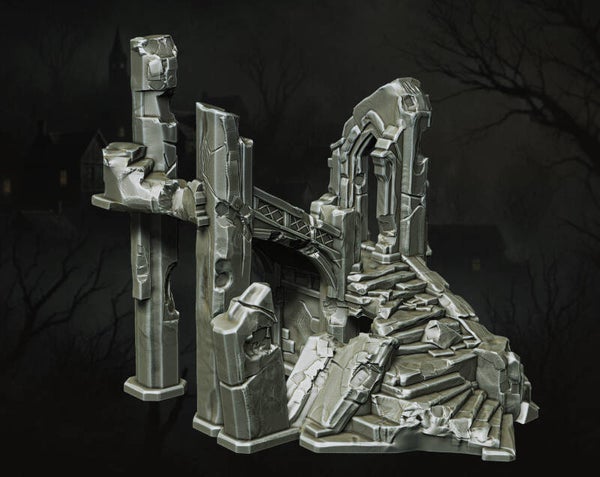 The Forsaken Ruins - Ruins 12 - Scenery - 28/32mm - by Lita Minis