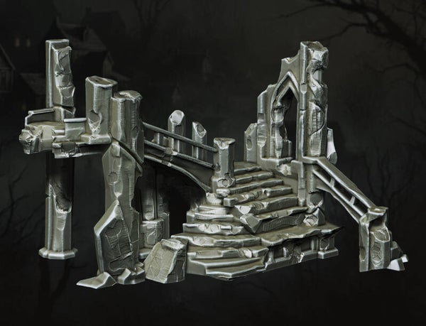 The Forsaken Ruins - Ruins 13 - Scenery - 28/32mm - by Lita Minis