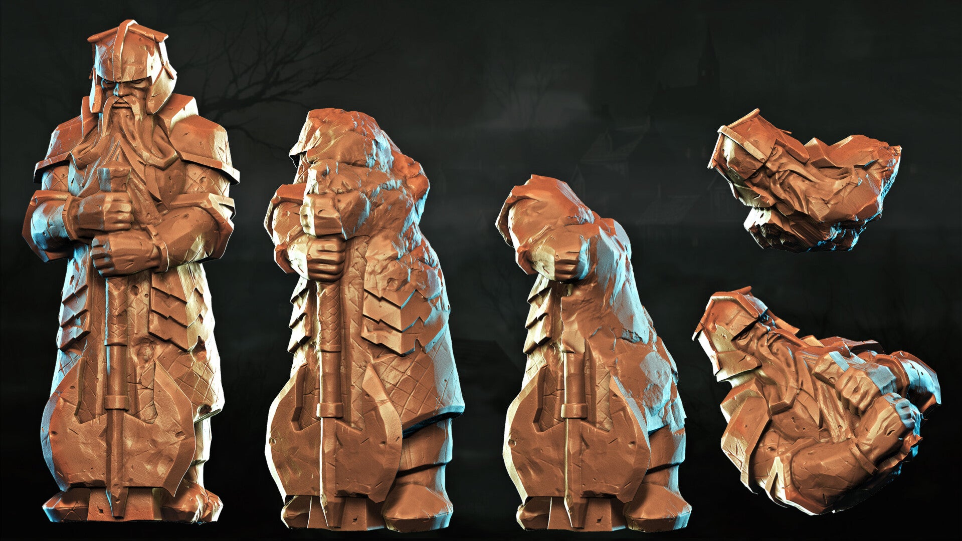 Shattered Dwarven Ruins - Set 14 - Scenery - 28/32mm - by Lita Minis