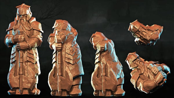 Shattered Dwarven Ruins - Set 14 - Scenery - 28/32mm - by Lita Minis