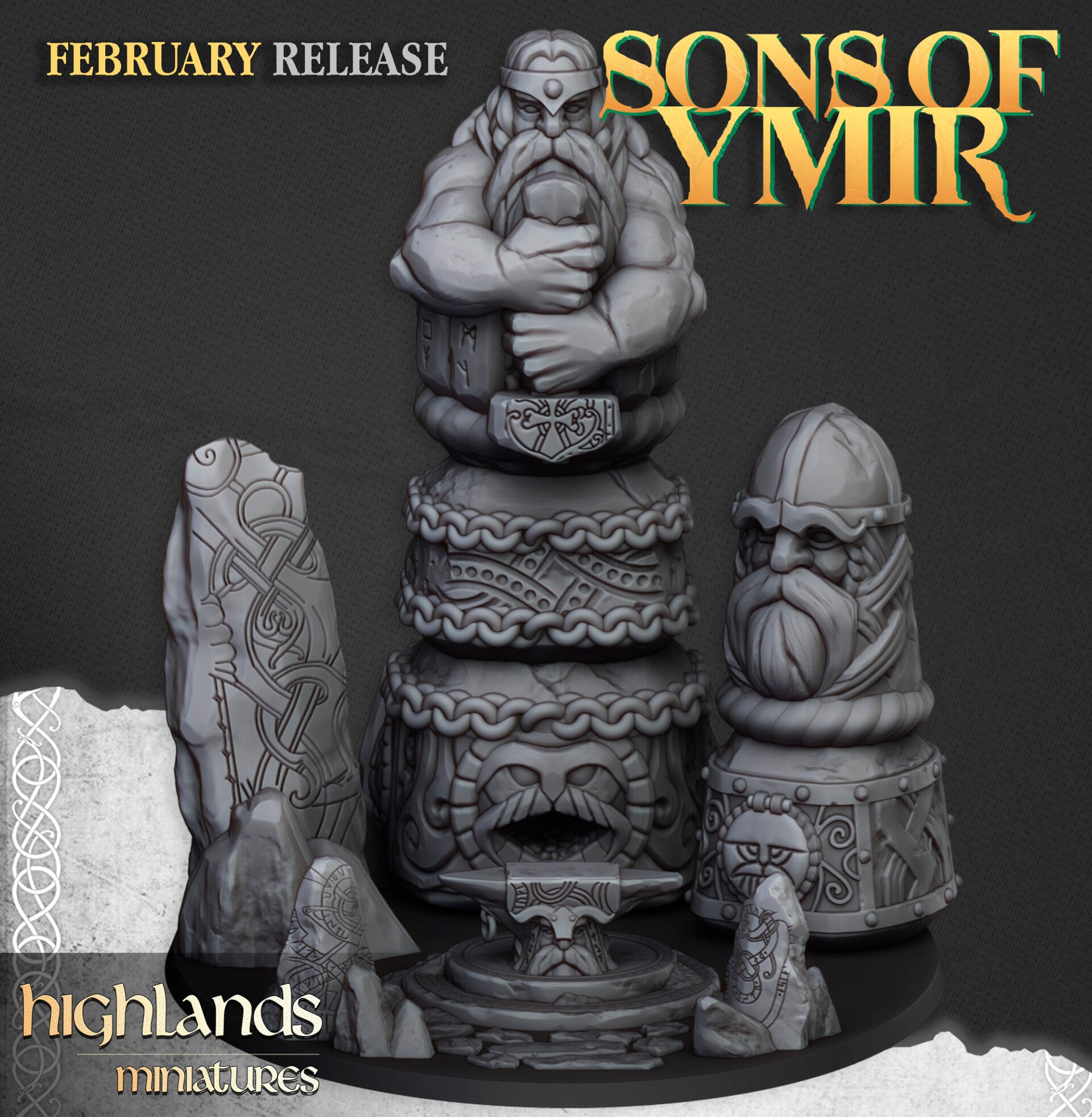 Ancient Dwarf Forge Terrain - Scenery - By Highlands Miniatures