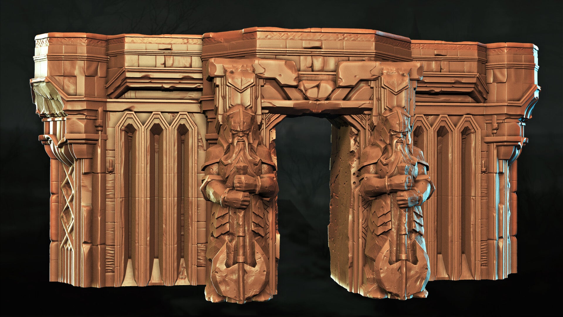 Shattered Dwarven Ruins - Set 15 - Scenery - 28/32mm - by Lita Minis