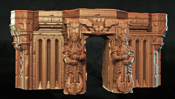 Shattered Dwarven Ruins - Set 15 - Scenery - 28/32mm - by Lita Minis