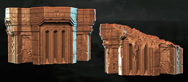 Shattered Dwarven Ruins - Set 17 - Scenery - 28/32mm - by Lita Minis