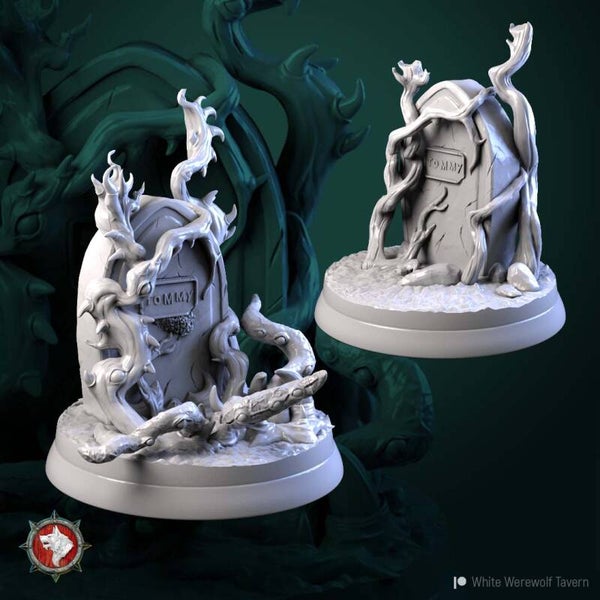 White Werewolf Tavern - Mimic - Grave  - 32mm