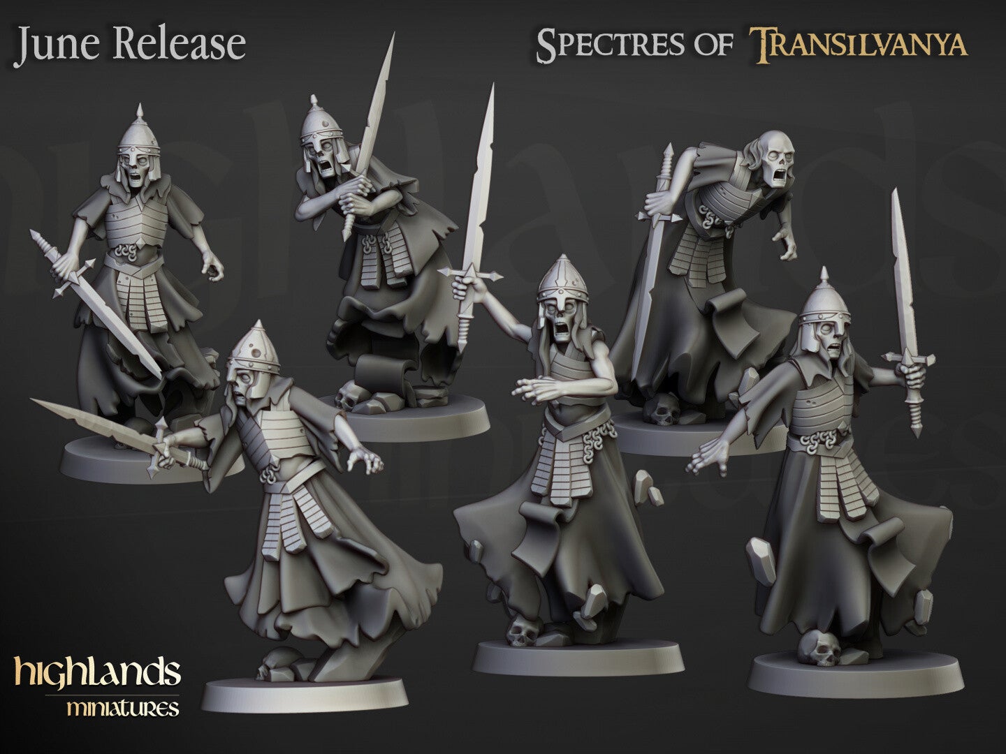 Transilvanya - Wraith Unit 6x - By Highlands Miniatures
