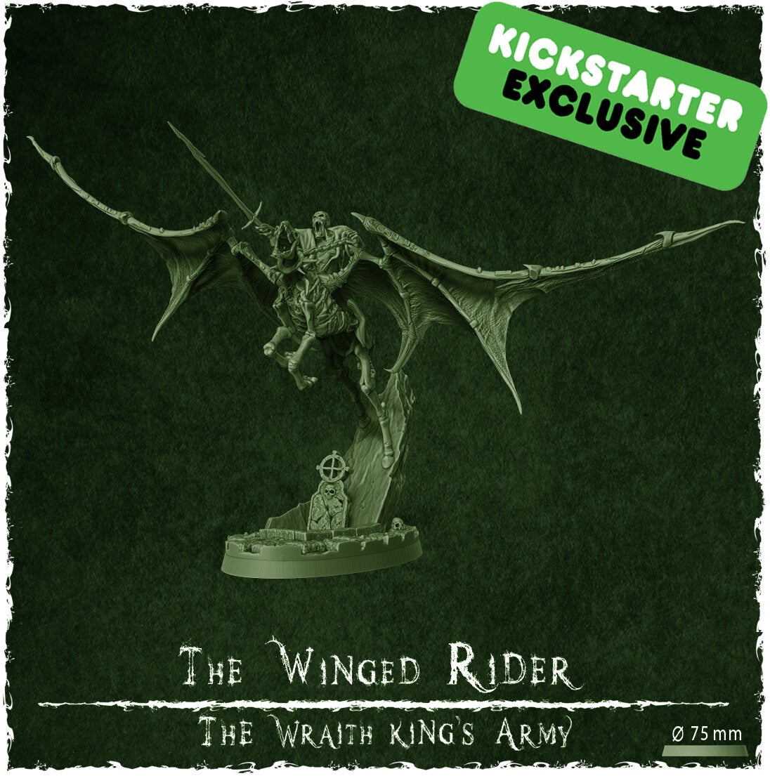 The Winged Rider - Scale 32 mm, Large model - By Z-Axis