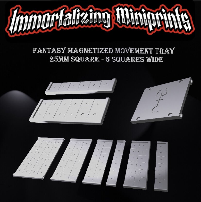 IMP - Regular Movement Tray 25mm- 6 Models Wide - Front Rank x1