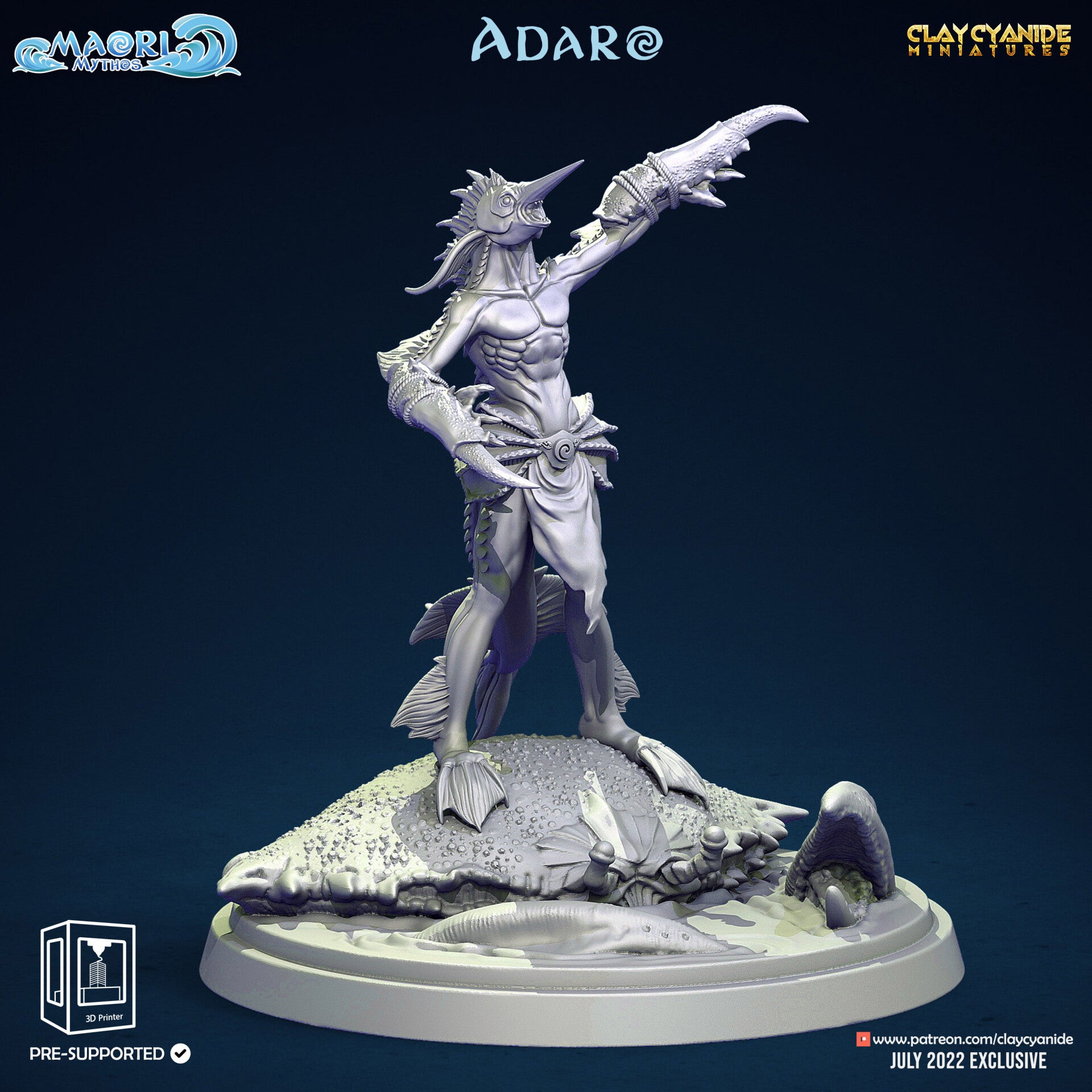 Maori Mythos "Adaro" 3 - 32mm - by Clay Cyanide