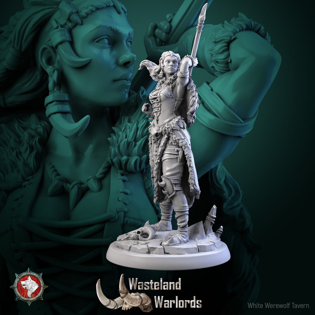 Wasteland Warlords - Laurie Lightning Rod - 75mm