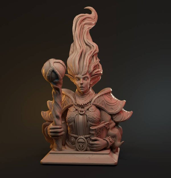 Selestia - Bust - 100% - heigth 70mm - by Mythreal Games