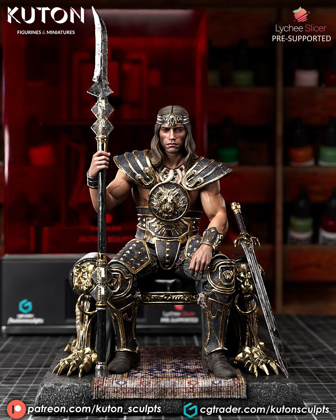 Conan - Figurine 229 mm - by Kuton Figurines
