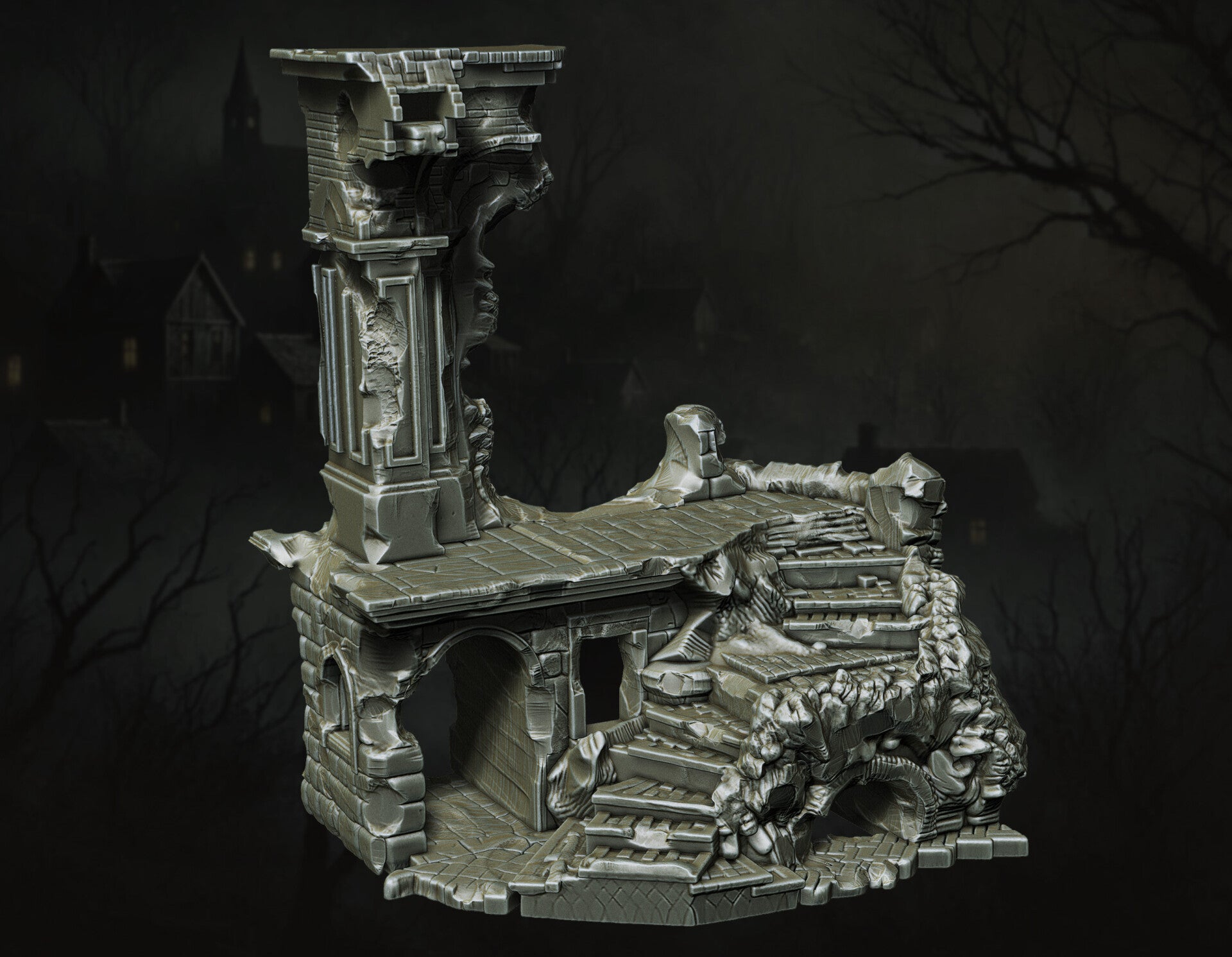 The Forsaken Ruins - Ruins 03 - Scenery - 28/32mm - by Lita Minis