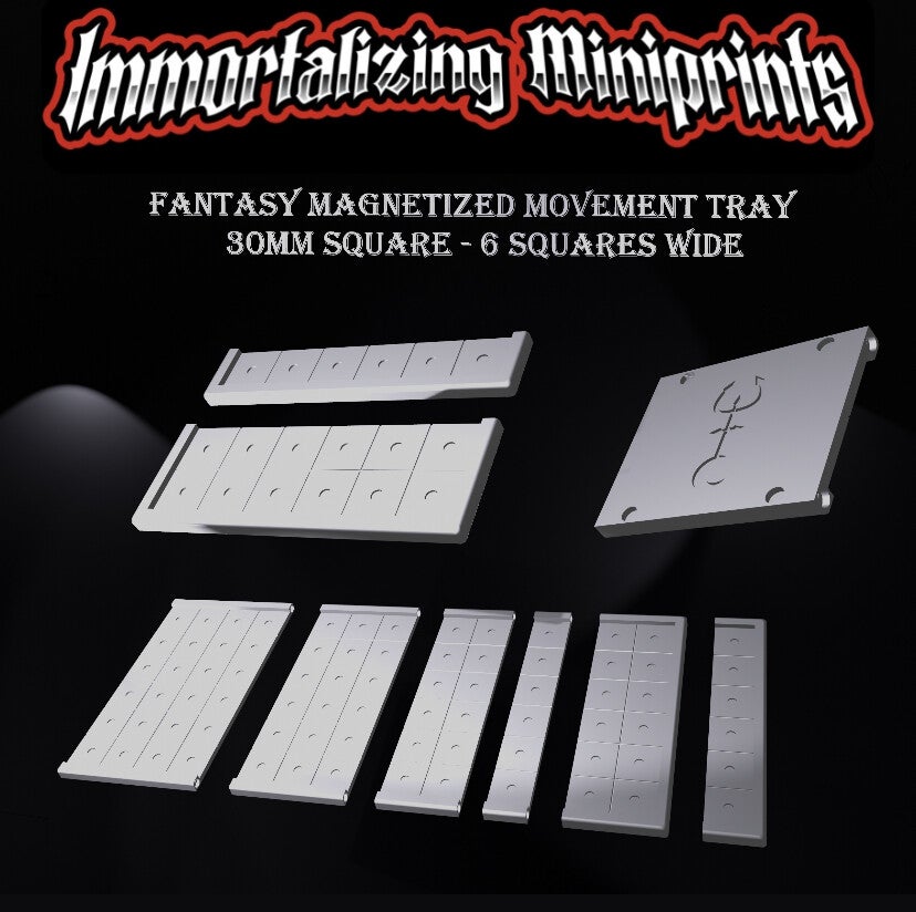 IMP - Regular Movement Tray 30mm- 6 Models Wide - Front Rank x1