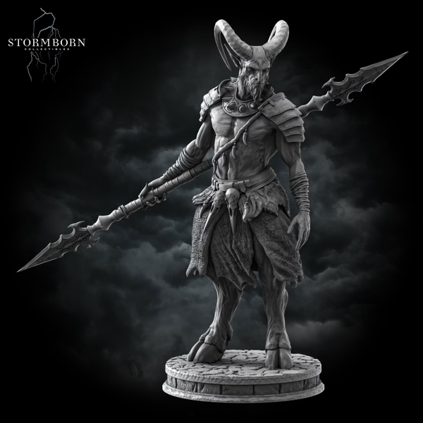 Satyr Spearman - Scale 75mm - by Stormborn Collectibles