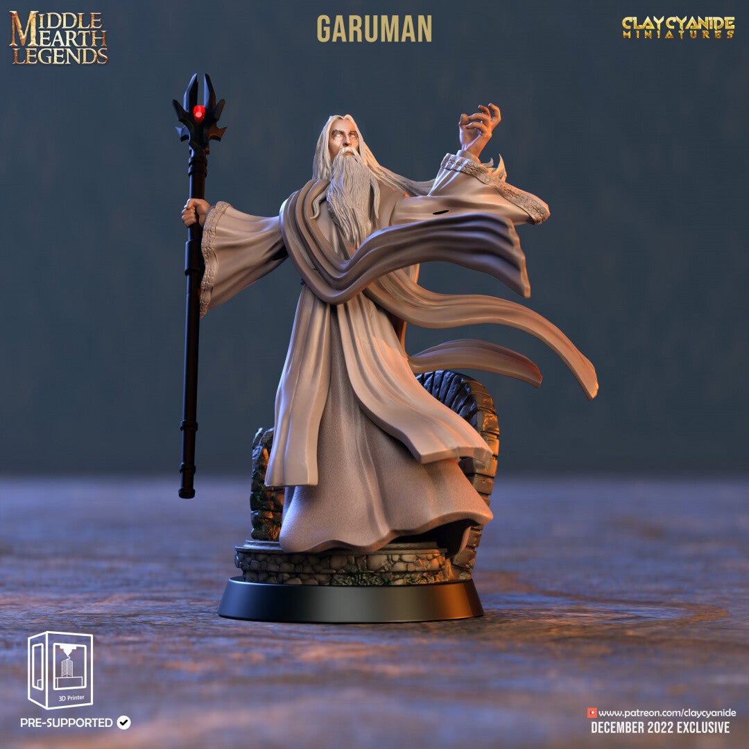 Middle Earth Legends - Garuman - 32mm - by Clay Cyanide