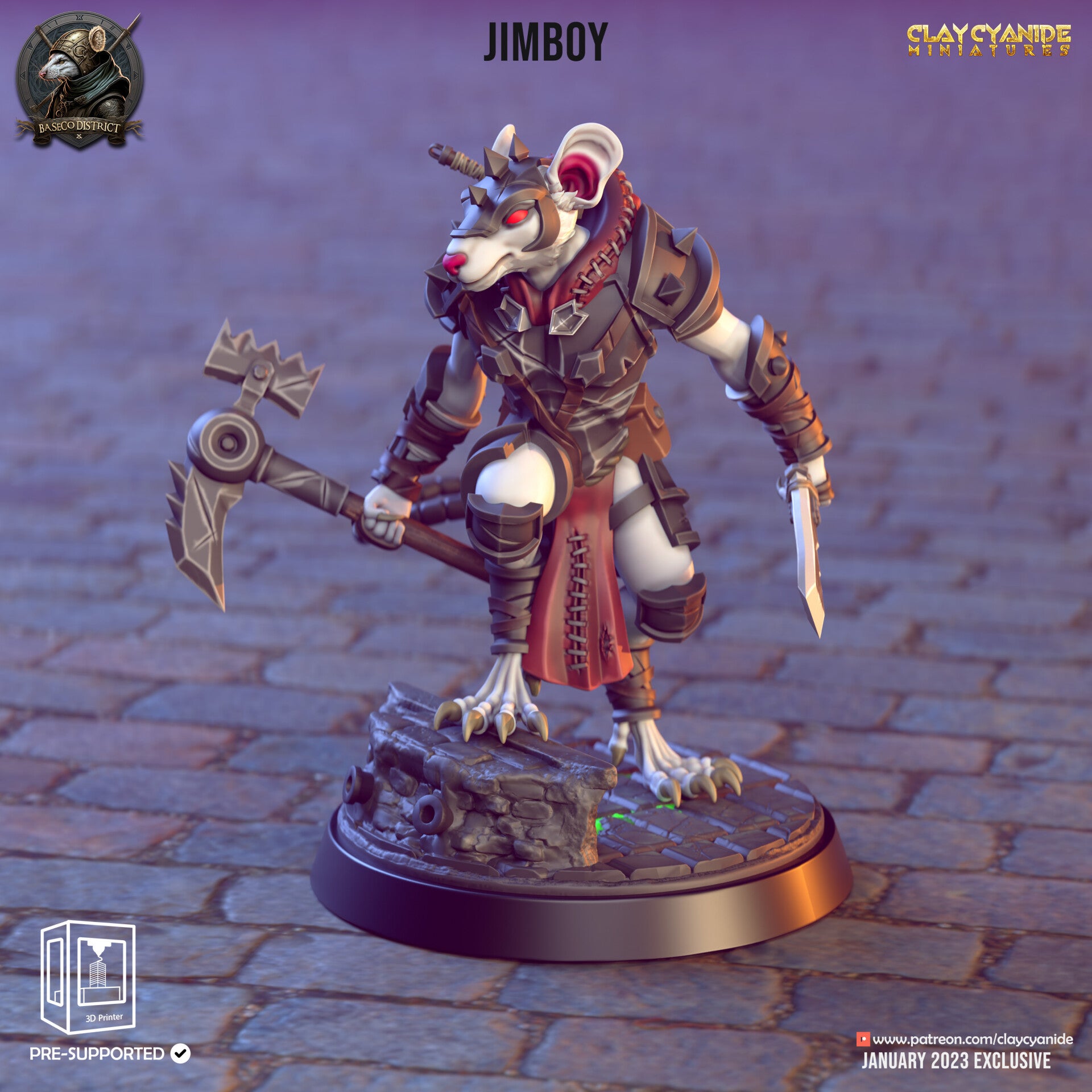 Baseco Distric - Jimboy - 32mm - by Clay Cyanide