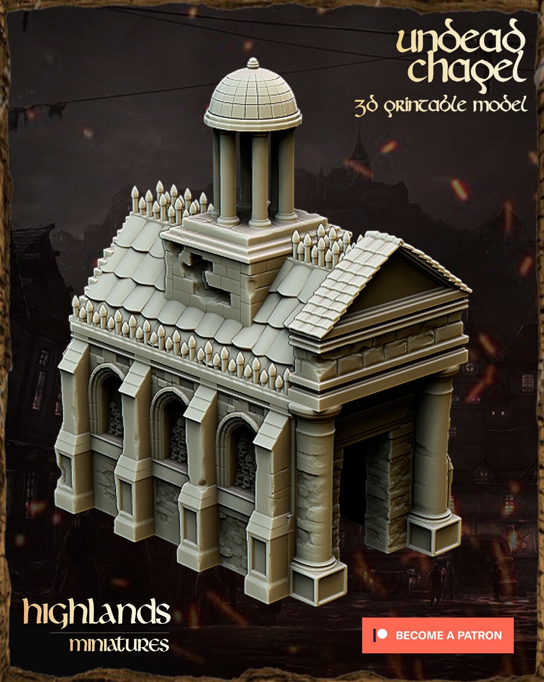Transilvanya - Undead Chapel - Scenery - By Highlands Miniatures