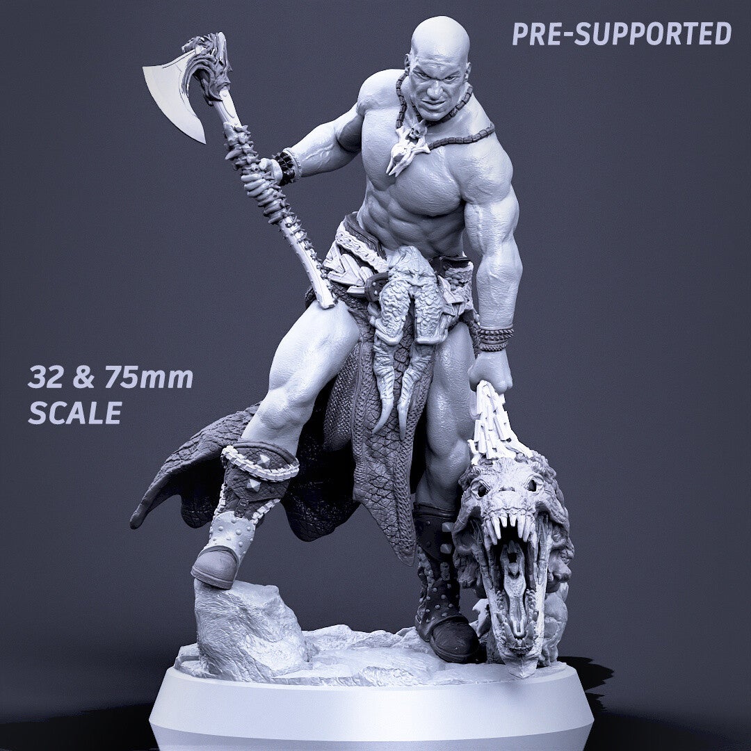 Boneflesh - Warrior with head 32mm - by Printomancer