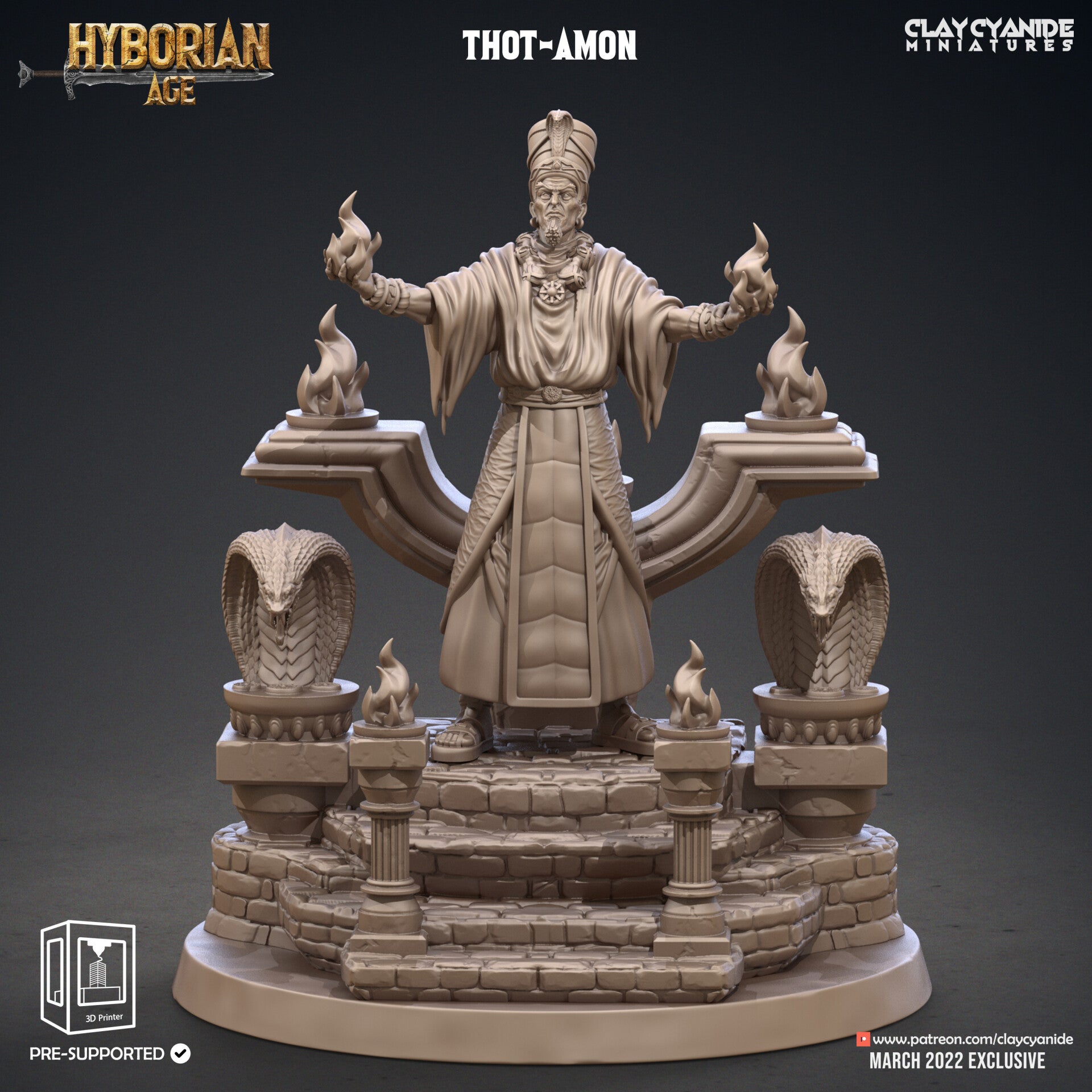 Hyborean Age - Thot Amon's Altar (no miniature included)- by Clay Cyanide