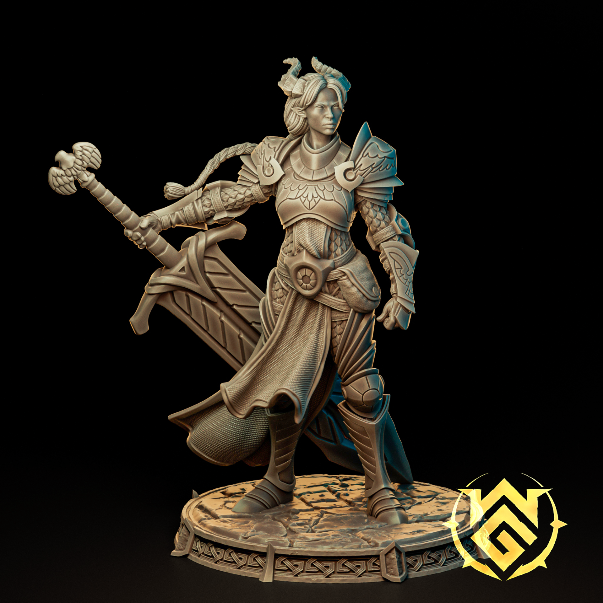 Duskgate Champion - Figurine 154mm by WitchGuild