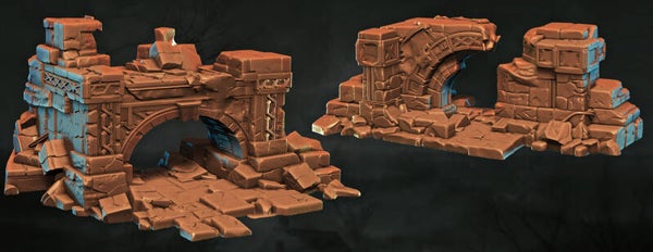 Shattered Dwarven Ruins - Set 06 - Scenery - 28/32mm - by Lita Minis