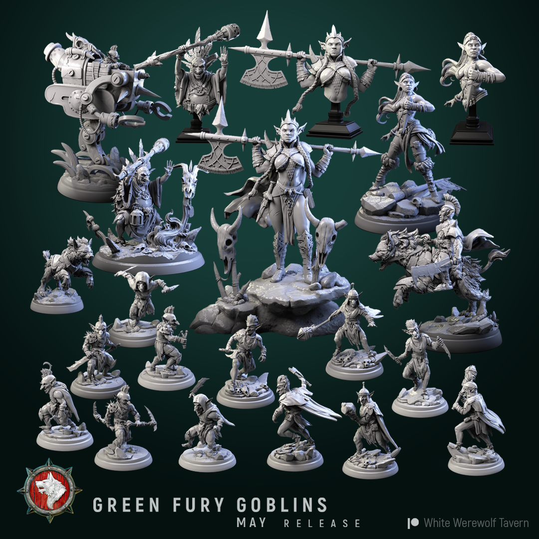 Green Fury Goblins - Complete release incl. 3x Bust