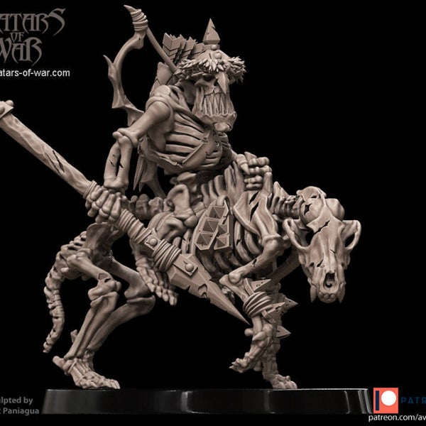 Goblin Skeleton Wolfrider - By Avatars of War