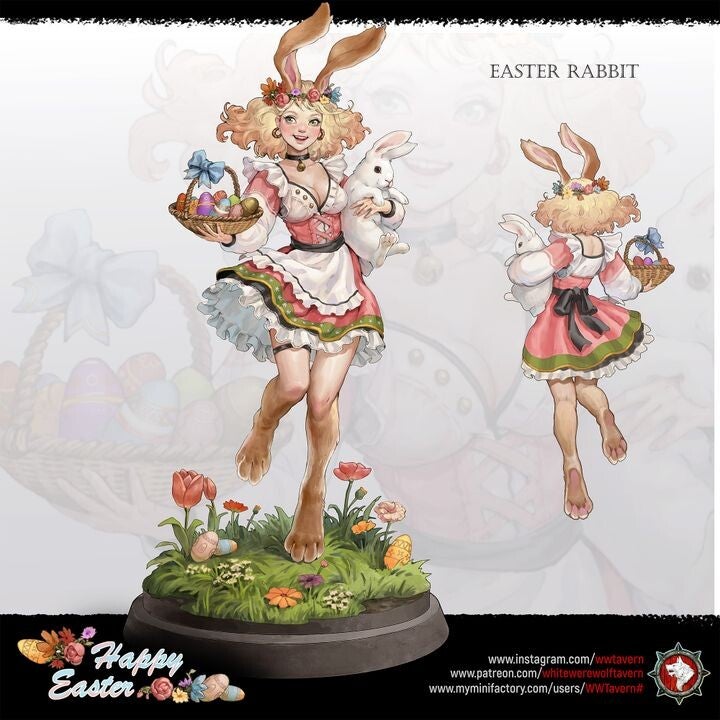 White Werewolf Tavern - Easter Rabbit  - 32mm
