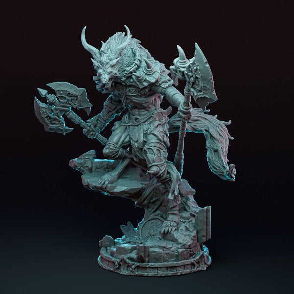 Ascendant Greatwolf - Size ca 170mm - by Witchsong Miniatures